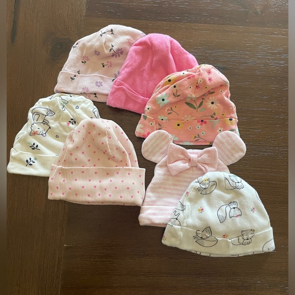 ✨BUNDLE✨ 14 Baby Girl Infant Hats - Picture 3 of 3